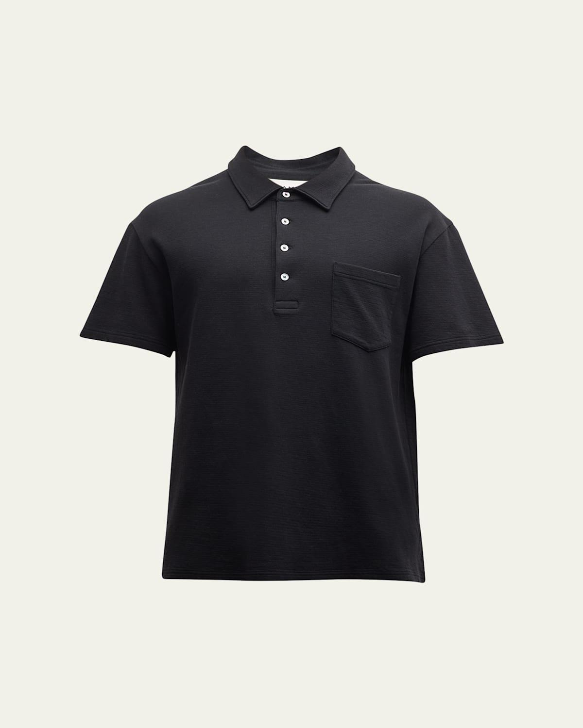 Mens Duo Fold Ribbed Polo Product Image