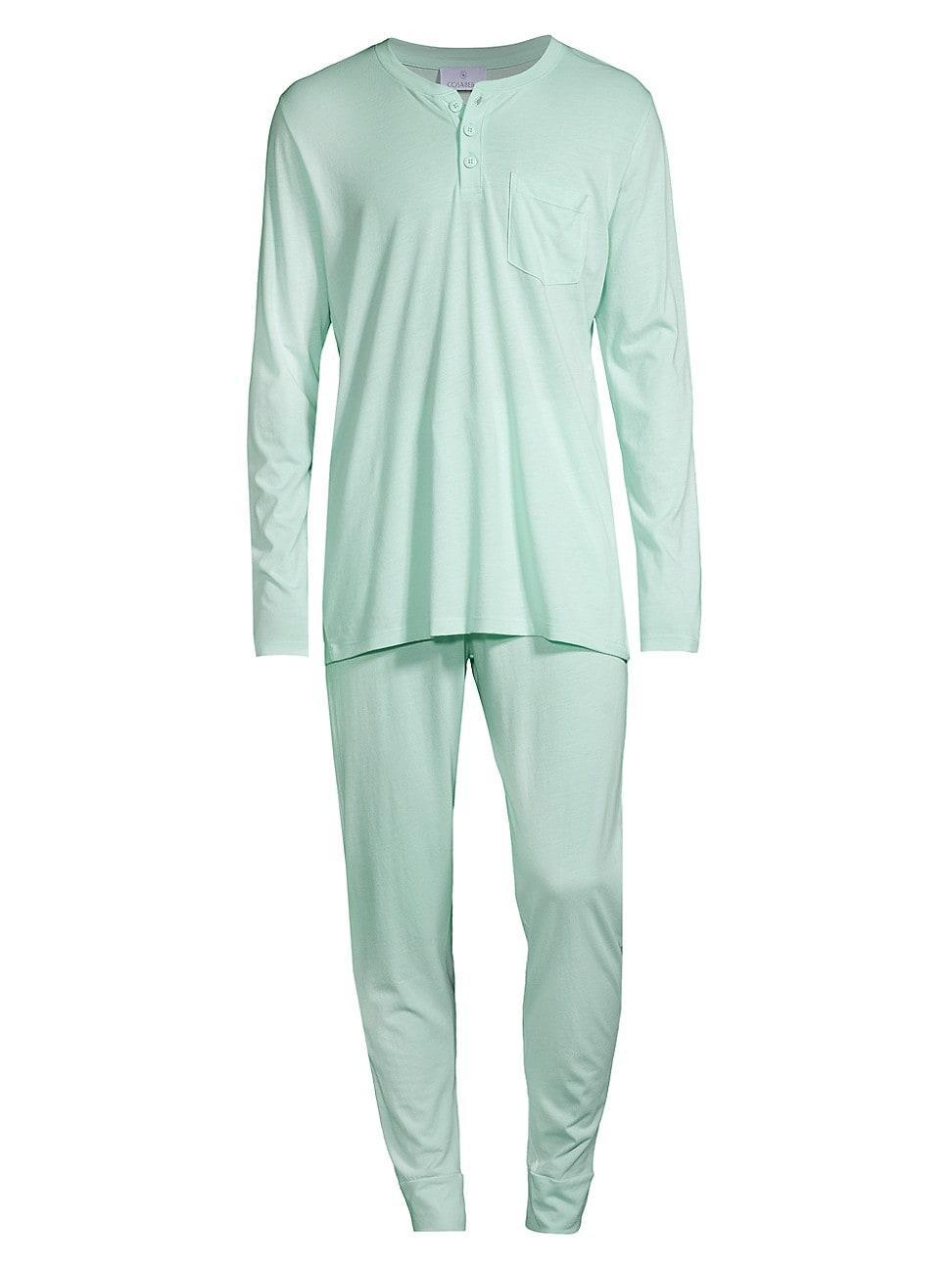 Mens Bella Henley & Pants Pajama Set Product Image