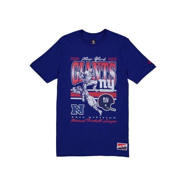 New York Giants Throwback Distress T-Shirt Male Product Image