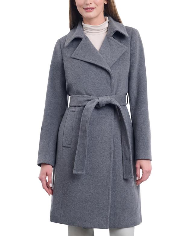 Michael Michael Kors Womens Wool Blend Belted Wrap Coat Product Image