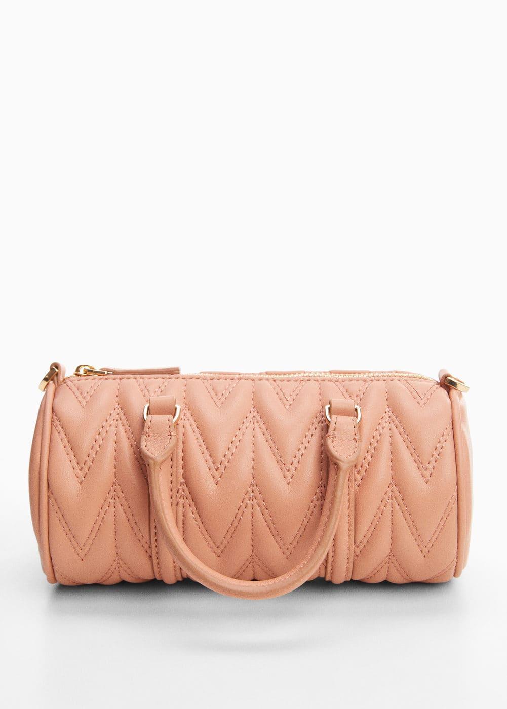 Mango Womens Double-Handle Quilted Bag Product Image