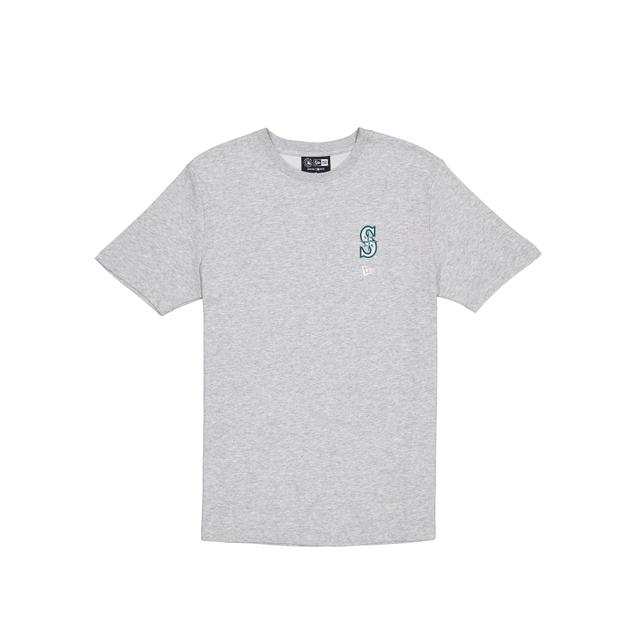 Seattle Mariners Logo Essentials Gray T-Shirt Male Product Image