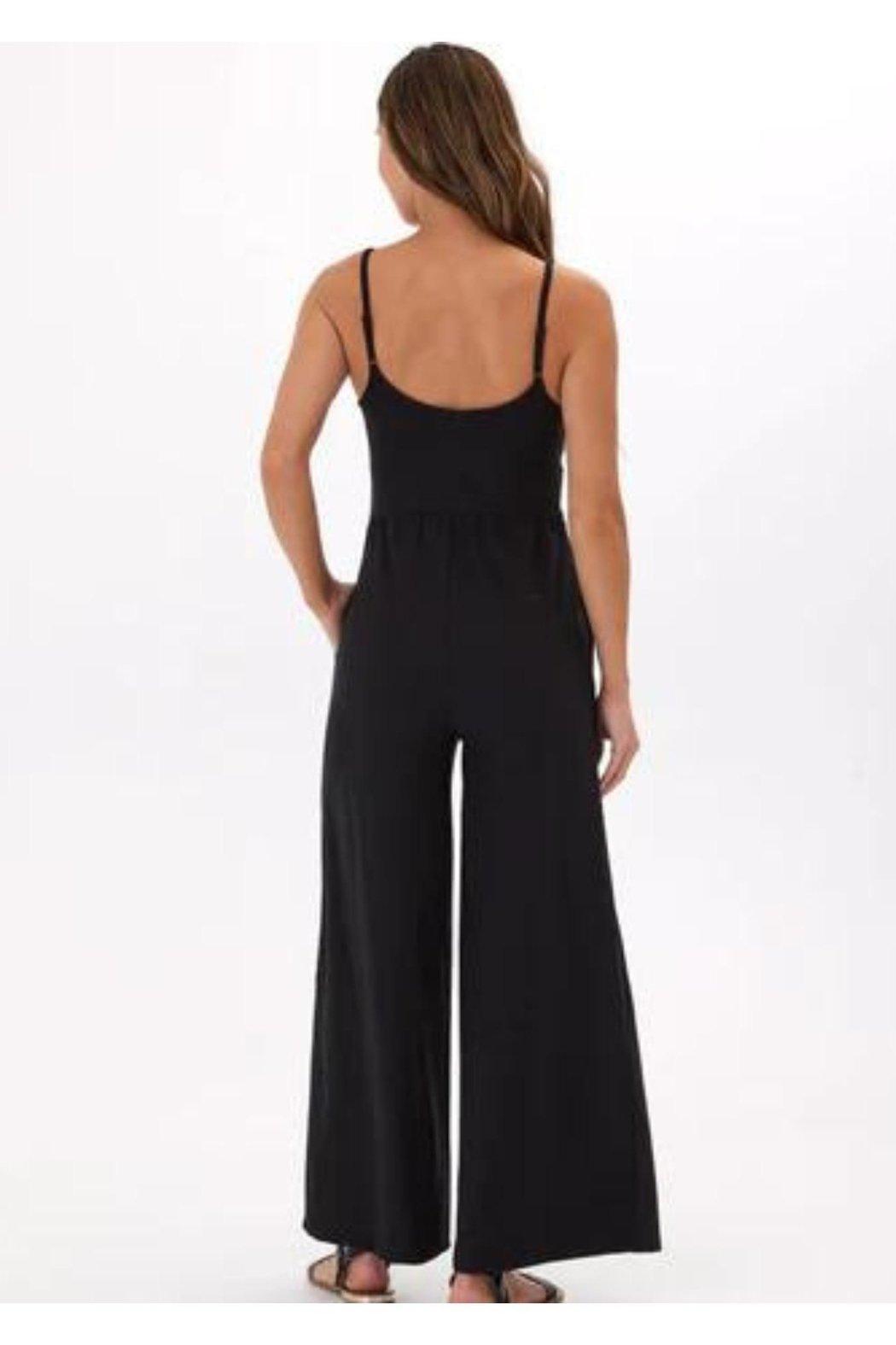 Black Jersey Jumpsuit Product Image