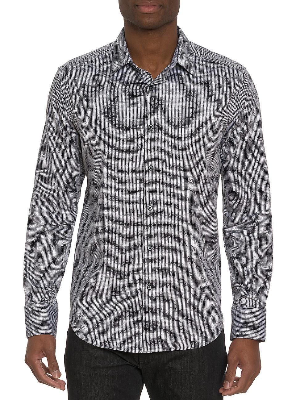 Robert Graham Electric Slide Stretch Cotton Button-Up Shirt Product Image