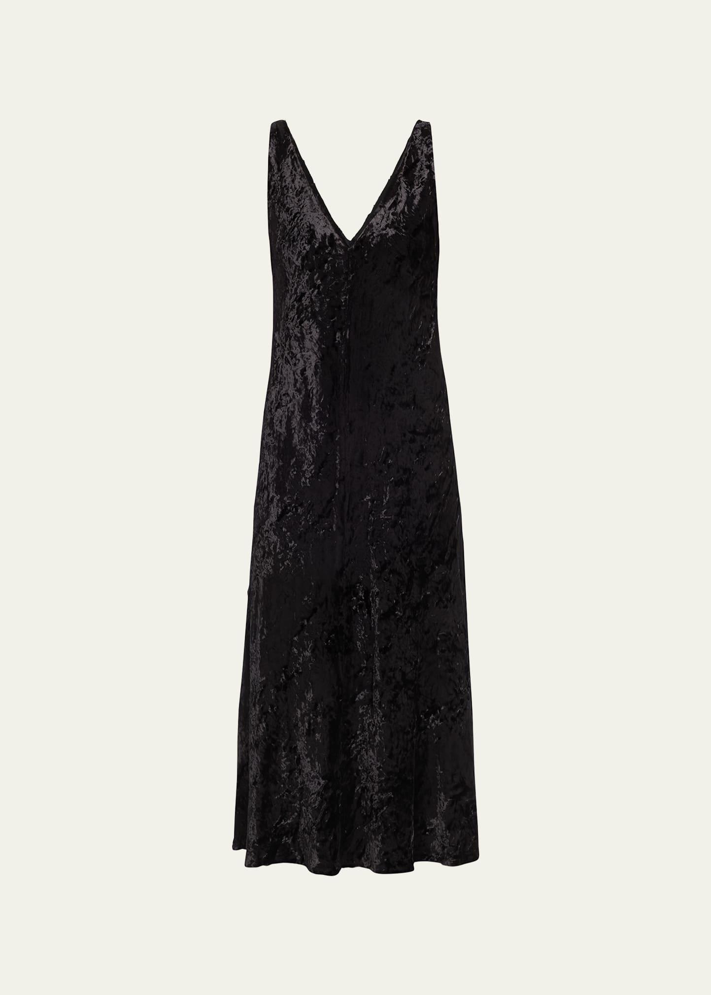 Vince Textured Velvet Midi Dress Product Image