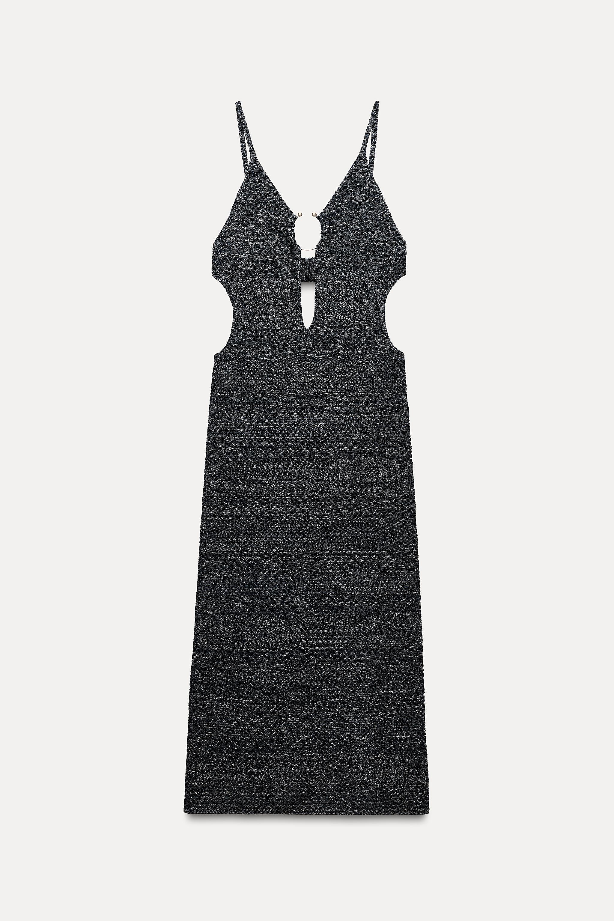 CUT OUT RING KNIT DRESS Product Image