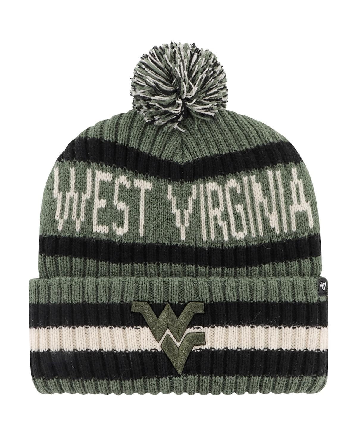 Mens 47 West Virginia Mountaineers OHT Military Appreciation Bering Cuffed Knit Hat with Pom Product Image