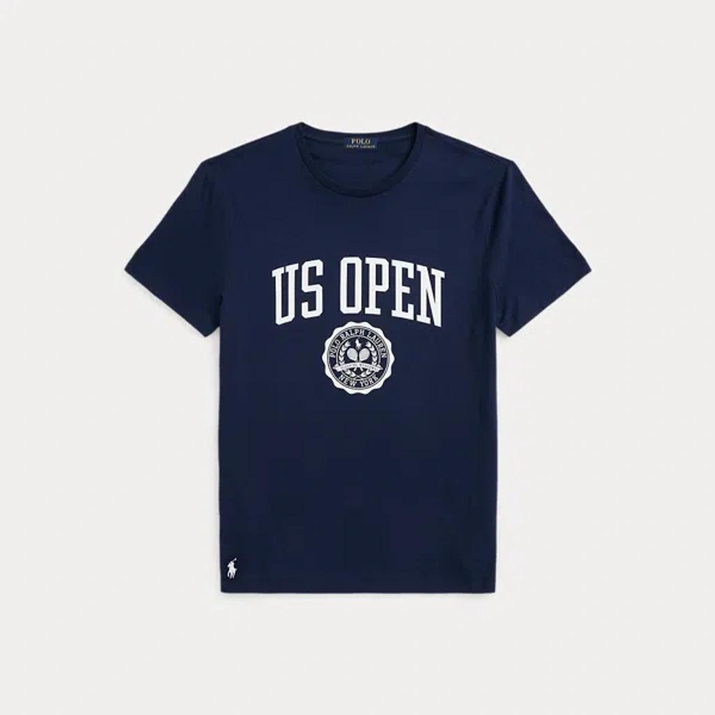 Us Open Crest Jersey T-shirt In Navy Product Image