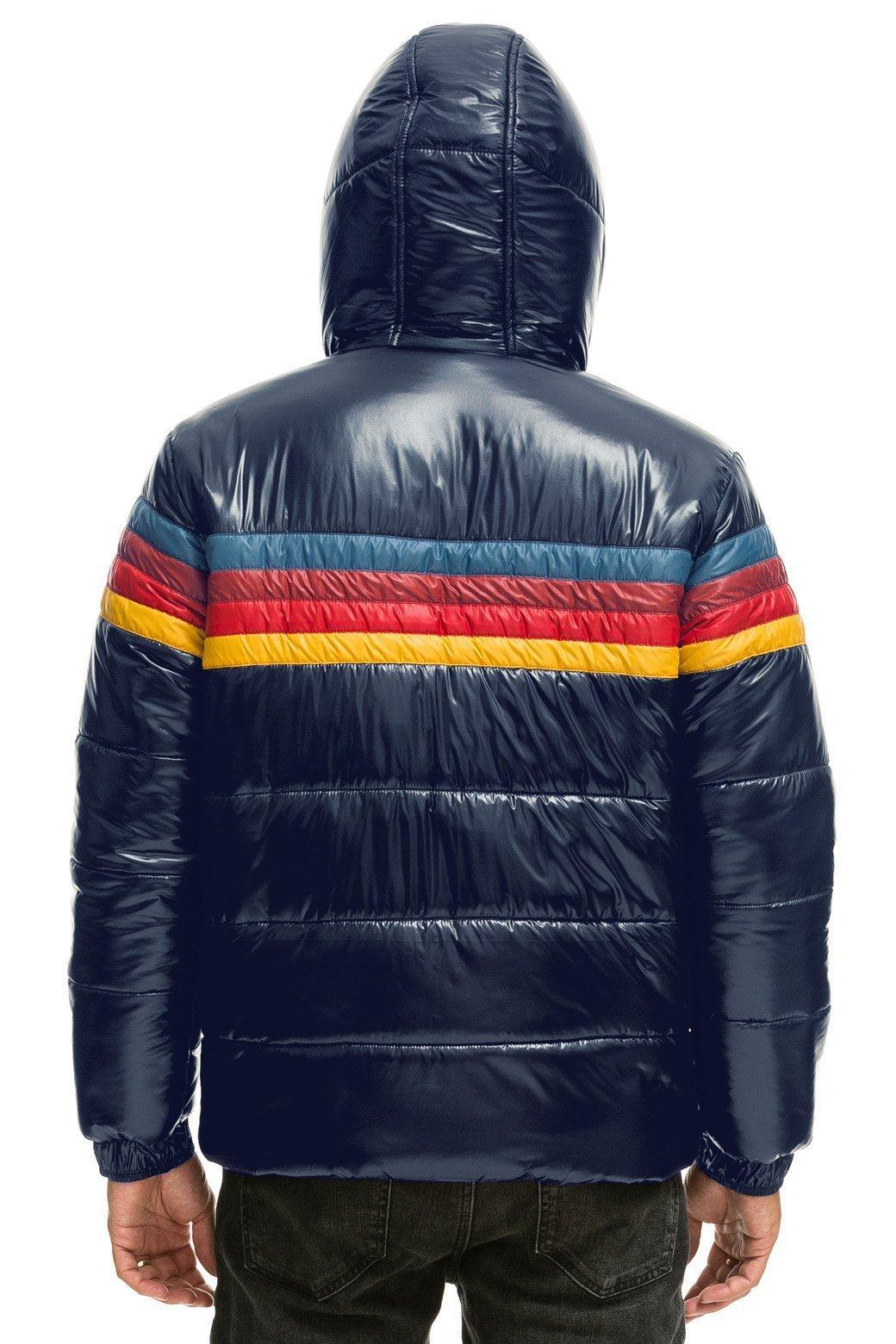 4 STRIPE LUXE TREKKER JACKET - GLOSSY NAVY Male Product Image