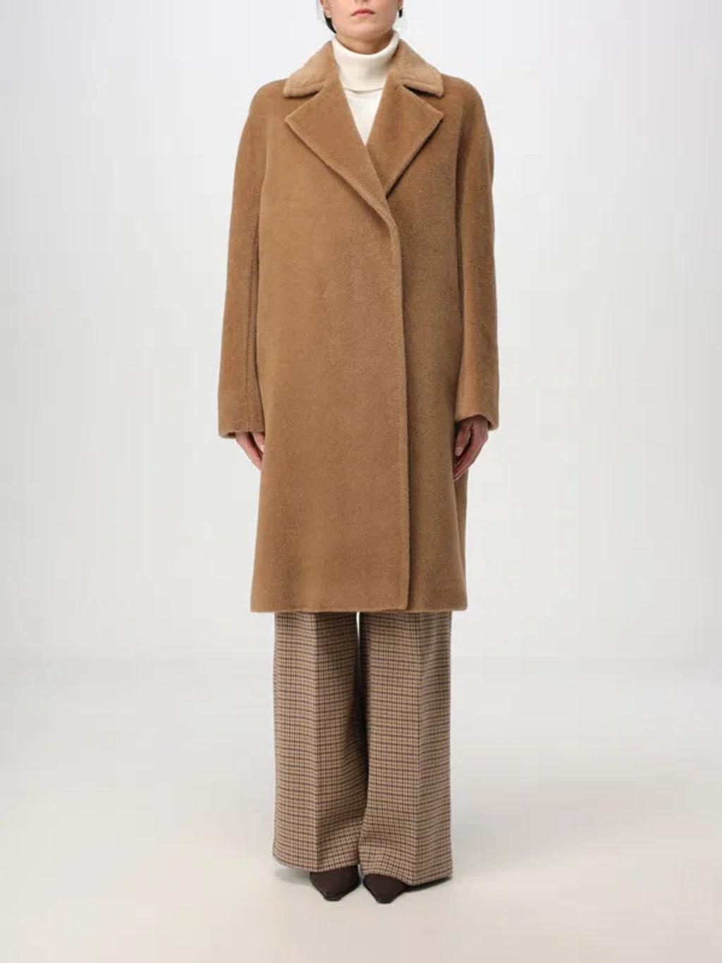 MAX MARA Studio Coat Woman Camel Women In Brown product image