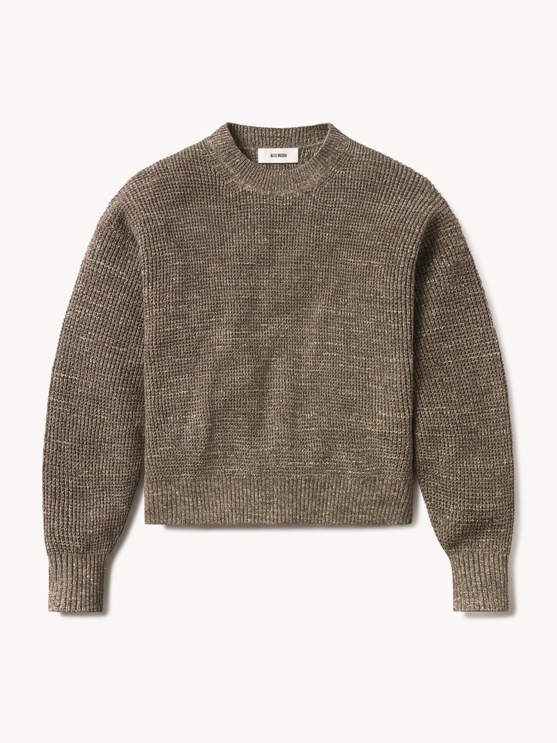 Marled Barrwood Seafarer Cotton Crewneck Sweater Product Image