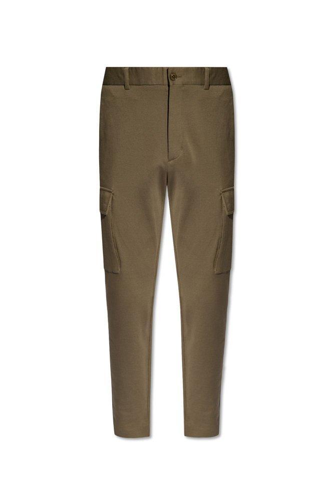 Jersey Cargo Trousers In Green Product Image