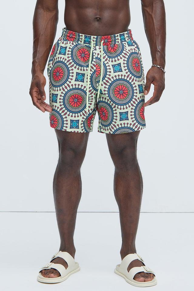 Keystone Geometric Swim Trunks - Multi Color Product Image