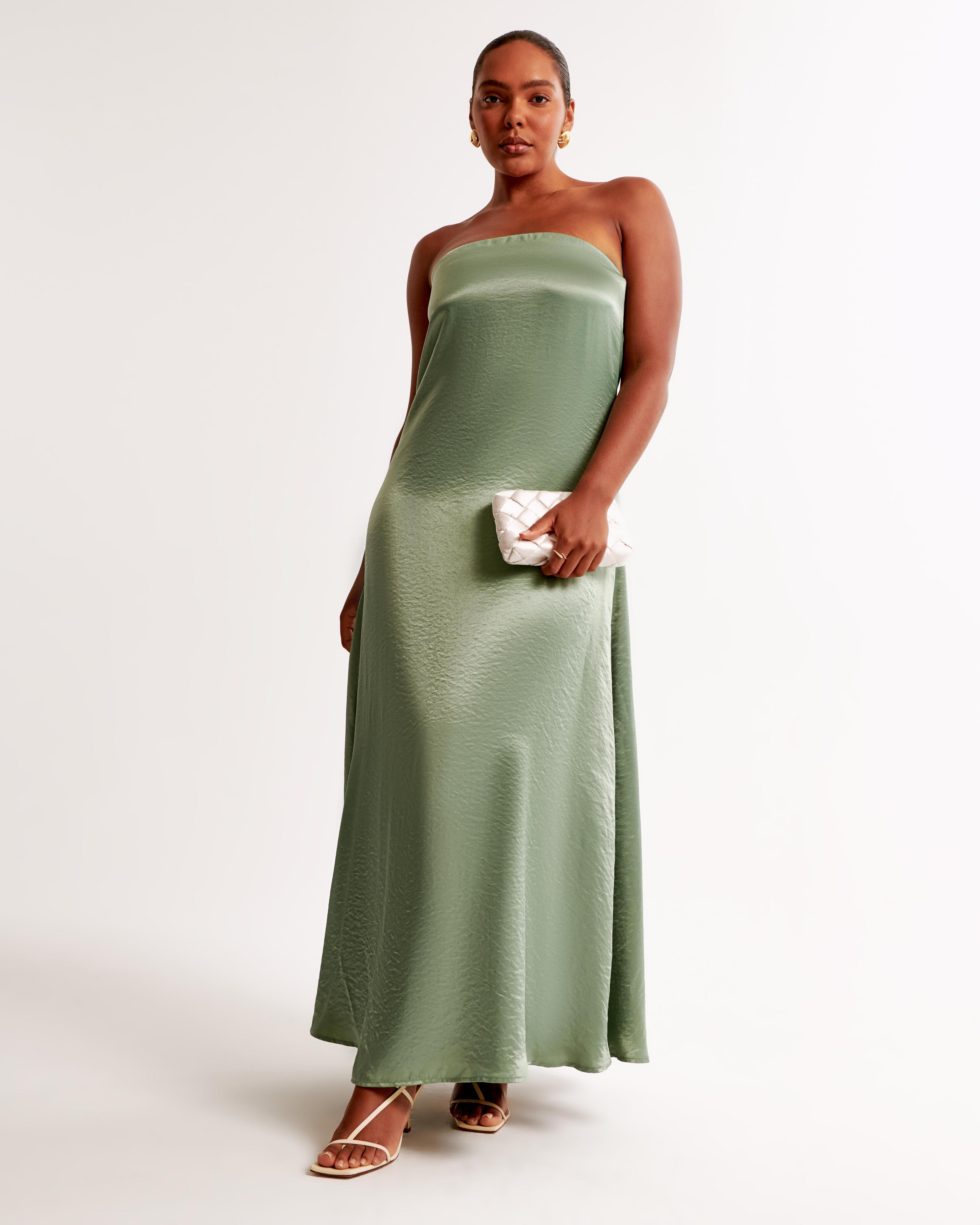 Strapless Trapeze Maxi Dress Product Image