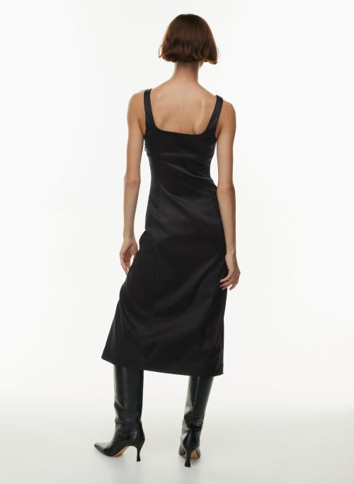 shine satin midi dress Product Image