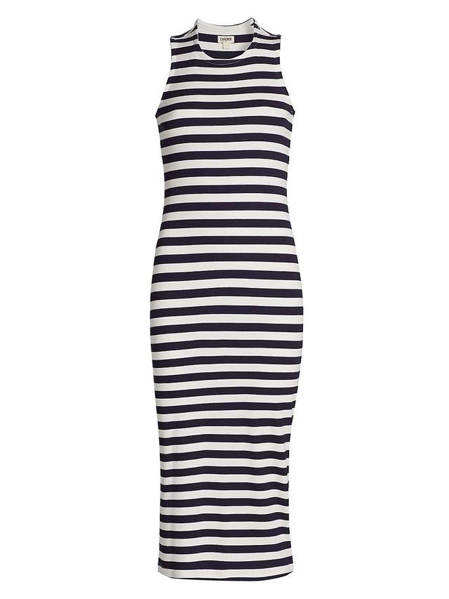 Womens Nura Striped Racerback Midi-Dress Product Image