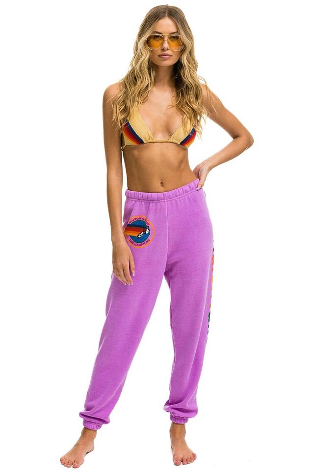 AVIATOR NATION HAMPTONS SWEATPANTS - NEON PURPLE Female Product Image