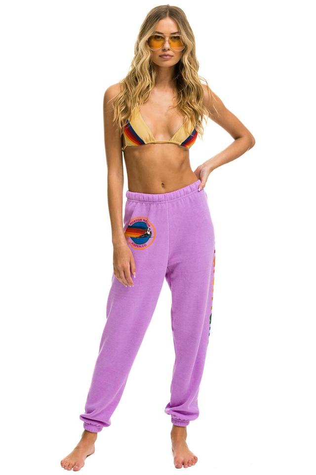 AVIATOR NATION ASPEN SWEATPANTS - NEON PURPLE Female Product Image