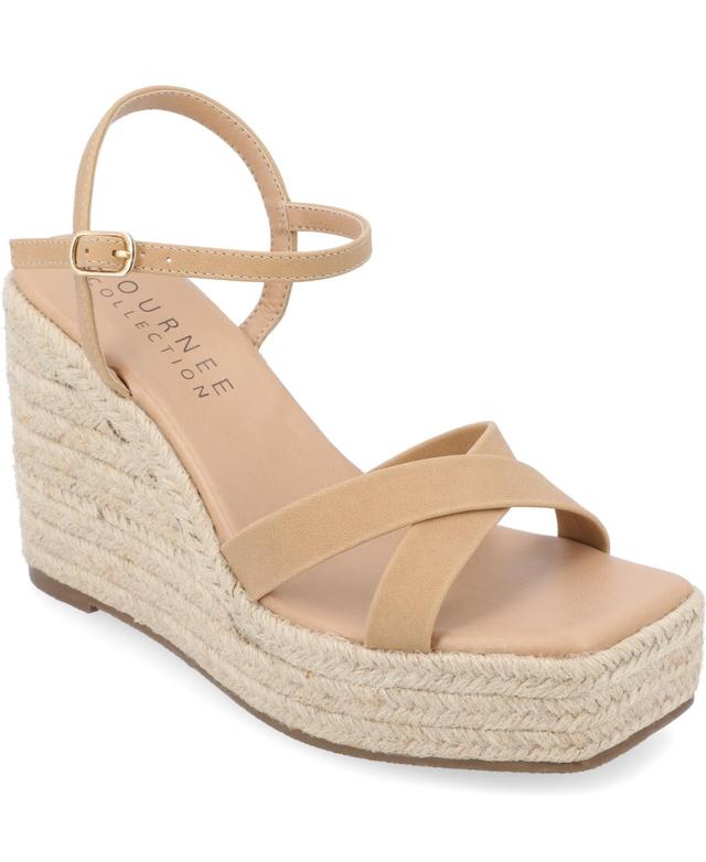 Journee Collection Womens Raniya Platform Wedge Sandals Womens Shoes Product Image