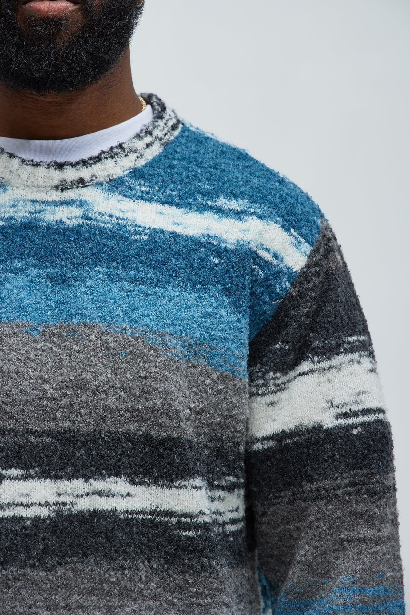 Hawthorne Crewneck Sweater - Blue/combo Product Image