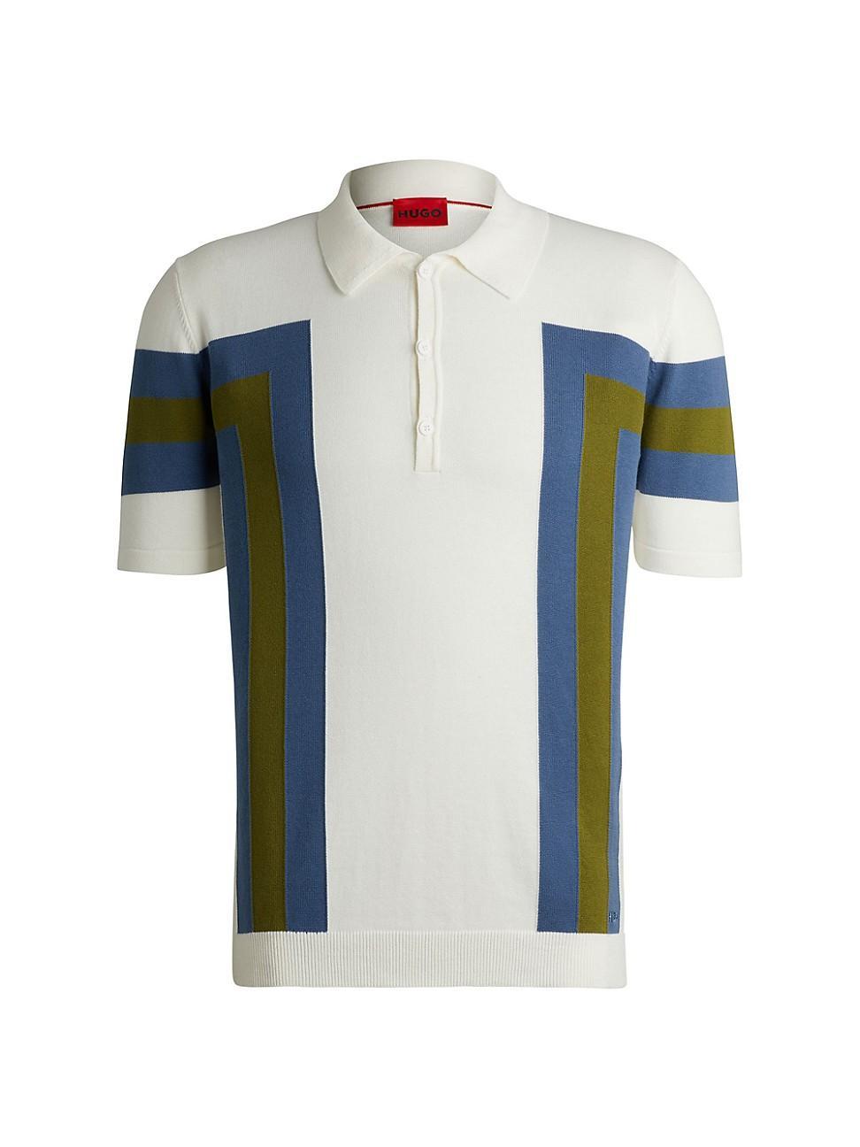 Hugo by Hugo Boss Mens Short Sleeve Colorblocked Polo Sweater Product Image