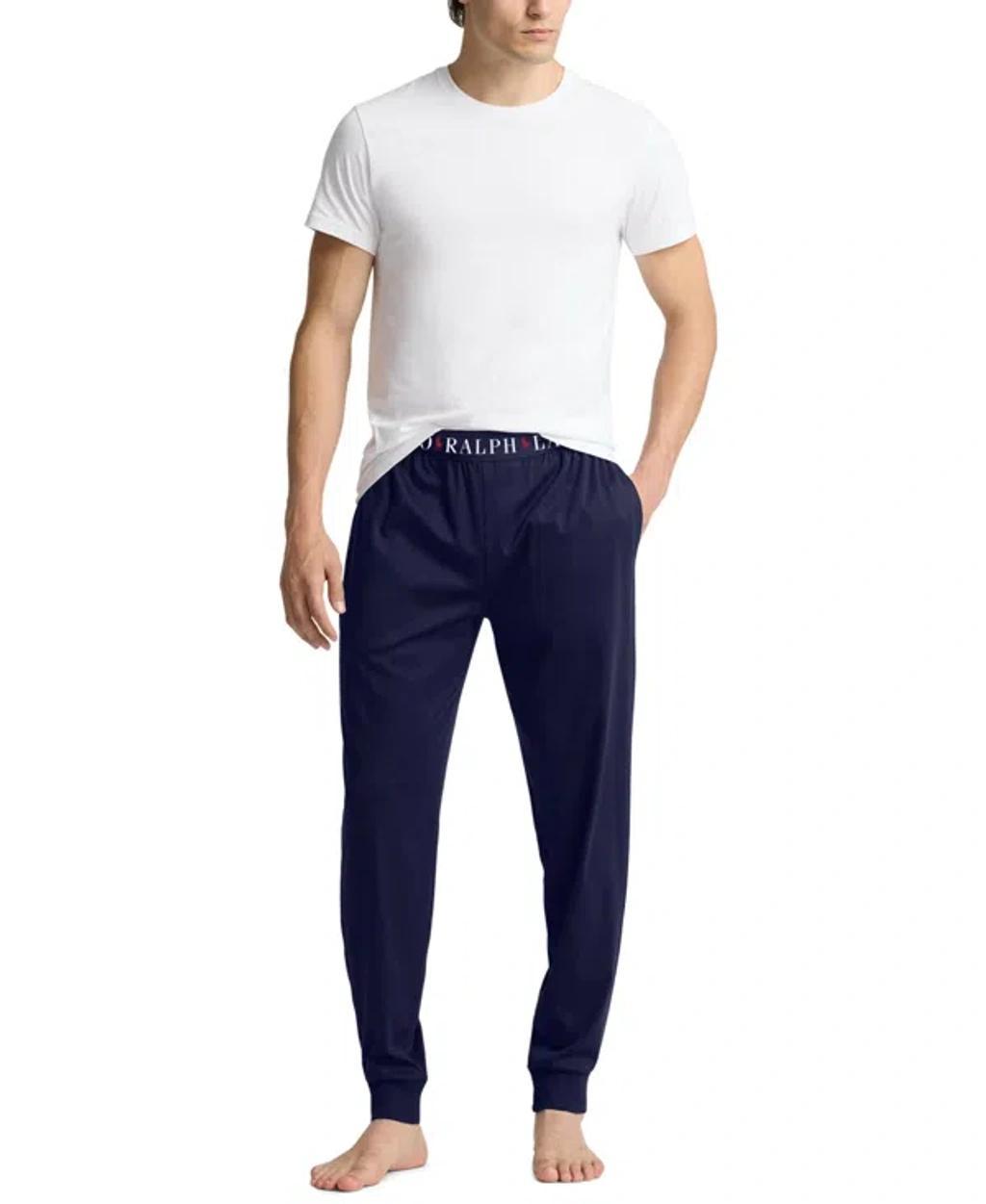 POLO RALPH LAUREN Men's Mercerized Cotton Pajama Joggers In Cruise Navy Product Image