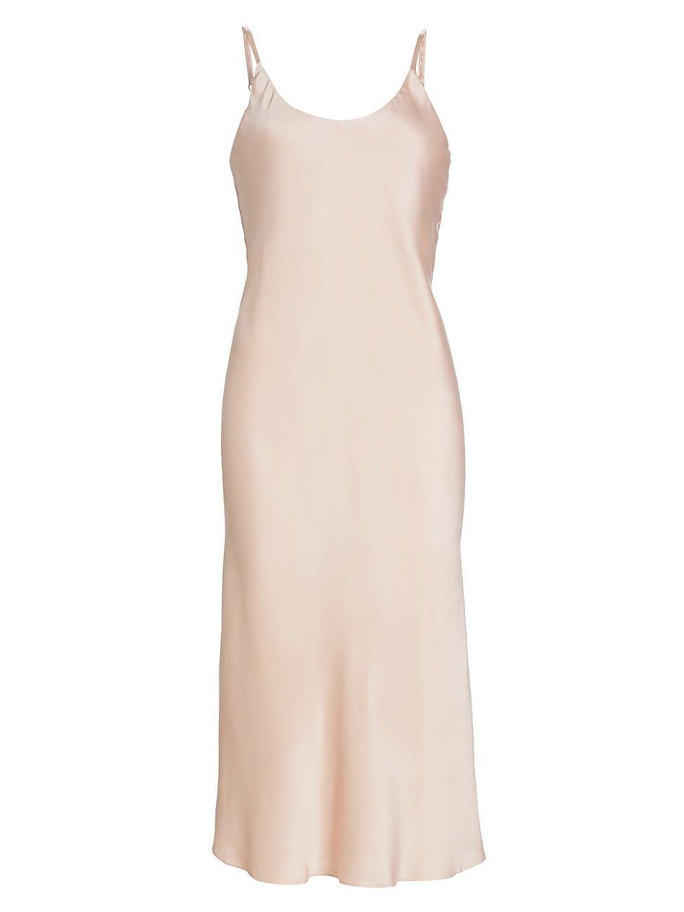 Womens Washable Silk Slip Dress Product Image