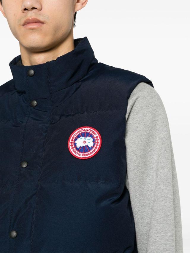 CANADA GOOSE Freestyle Quilted Down Gilet In Blue Product Image