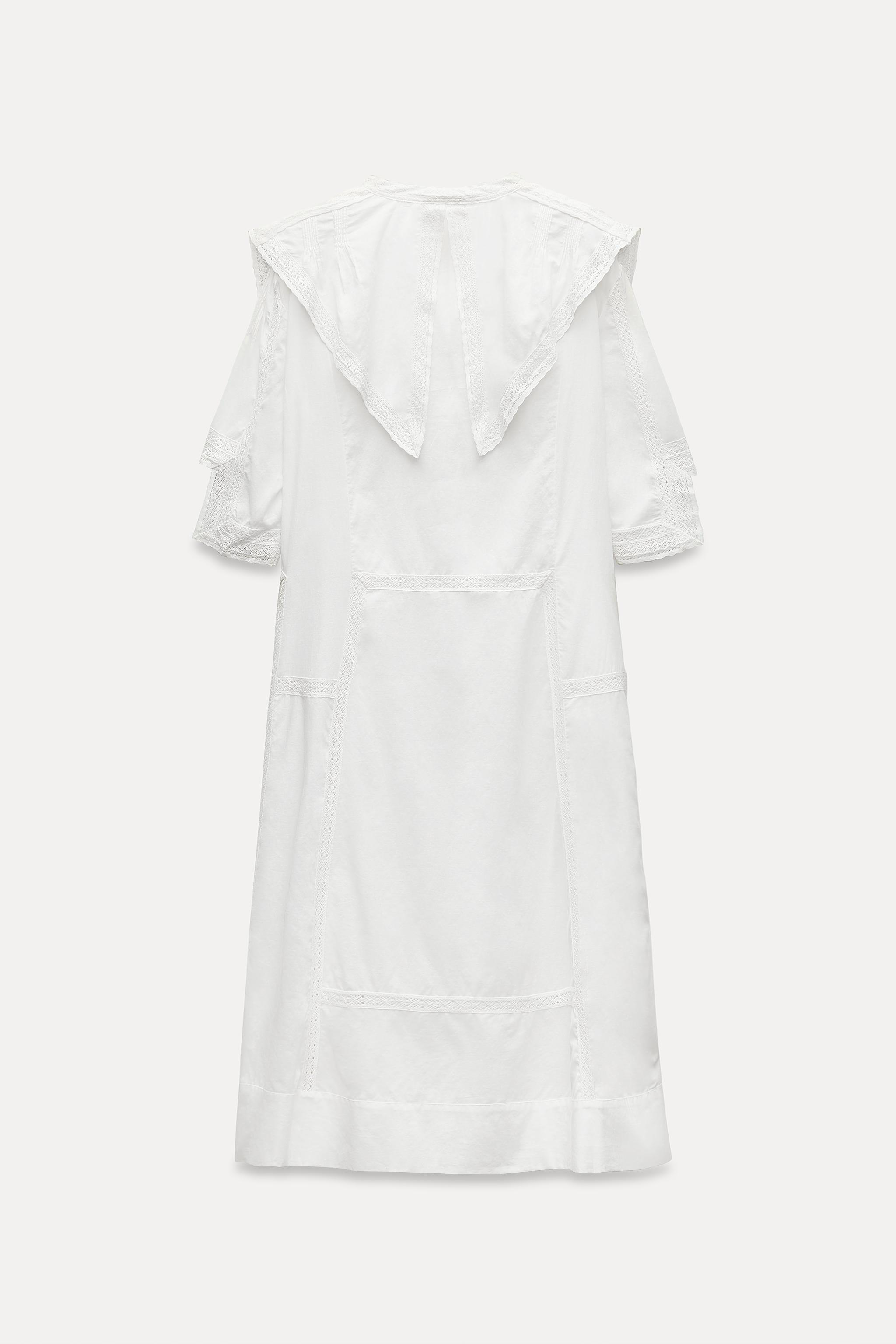 LACE INSERT NIGHTDRESS DRESS Product Image