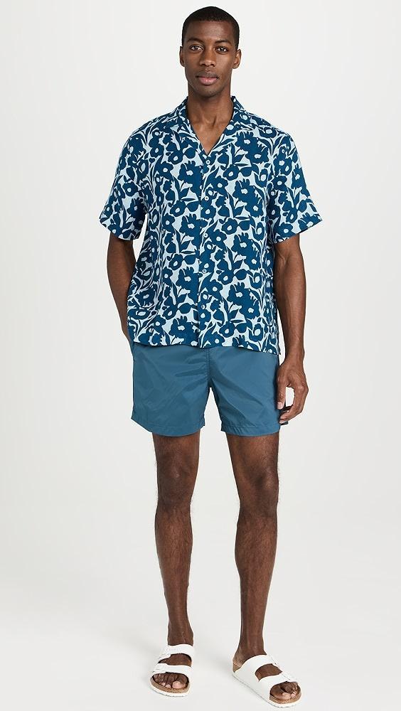 Frescobol Carioca Roberto Perennial Print Linen Shirt | Shopbop Product Image