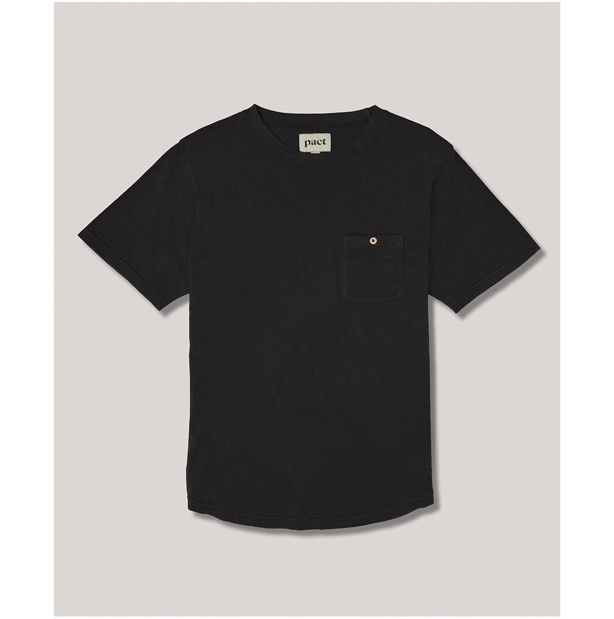 Seaside Linen Blend Short Sleeve Pocket Crew T-Shirt Made With Organic Cotton Product Image