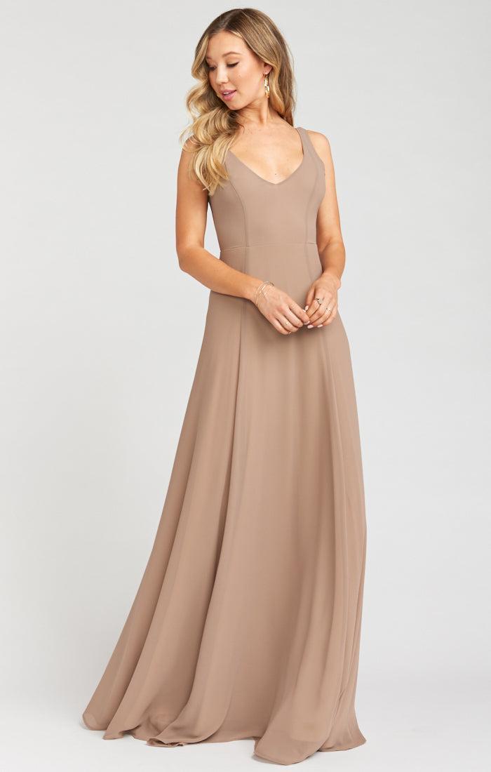 Jenn Maxi Dress ~ Dune Chiffon Product Image