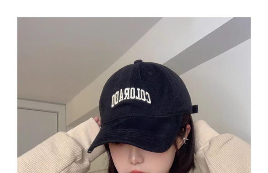 Lettering Embroidered Baseball Cap Product Image