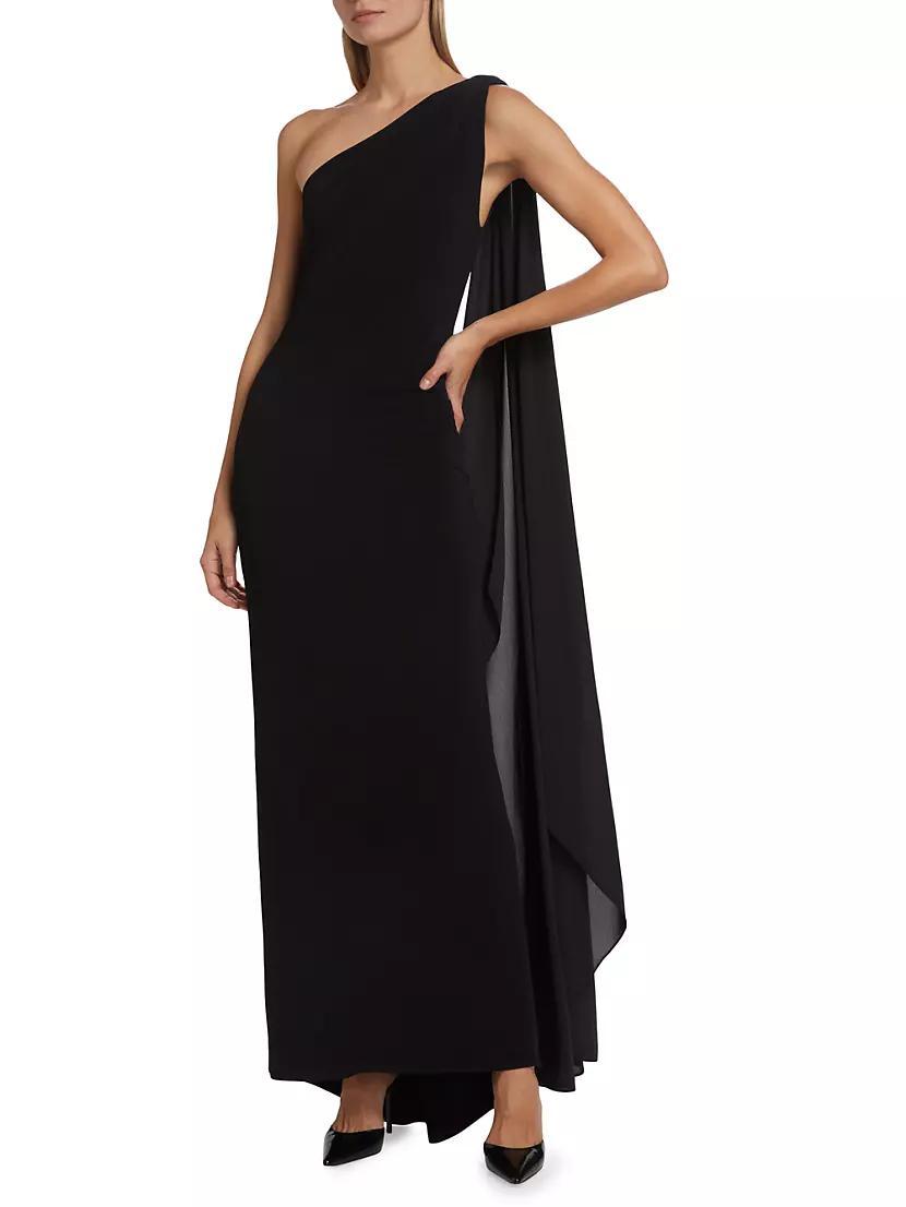 Anja Draped One-Shoulder Maxi Dress Product Image