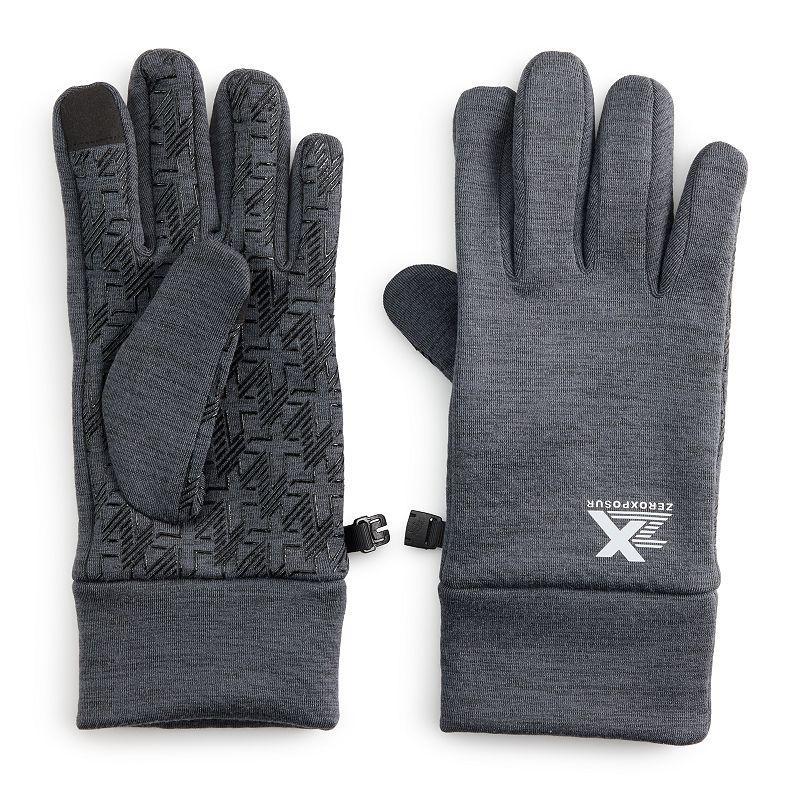 Mens ZeroXposur Lightweight Powerflex Glove with Therm-X Black Grey Product Image