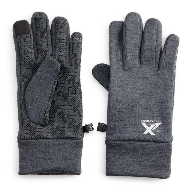 Mens ZeroXposur Lightweight Powerflex Glove with Therm-X Black Grey Product Image