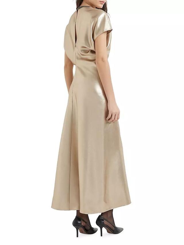 Lamé Silk Twill Dress Product Image