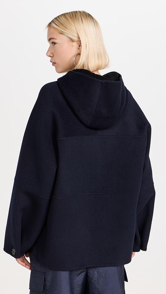 Proenza Schouler White Label Isaac Hoodie in Double Face Wool | Shopbop Product Image