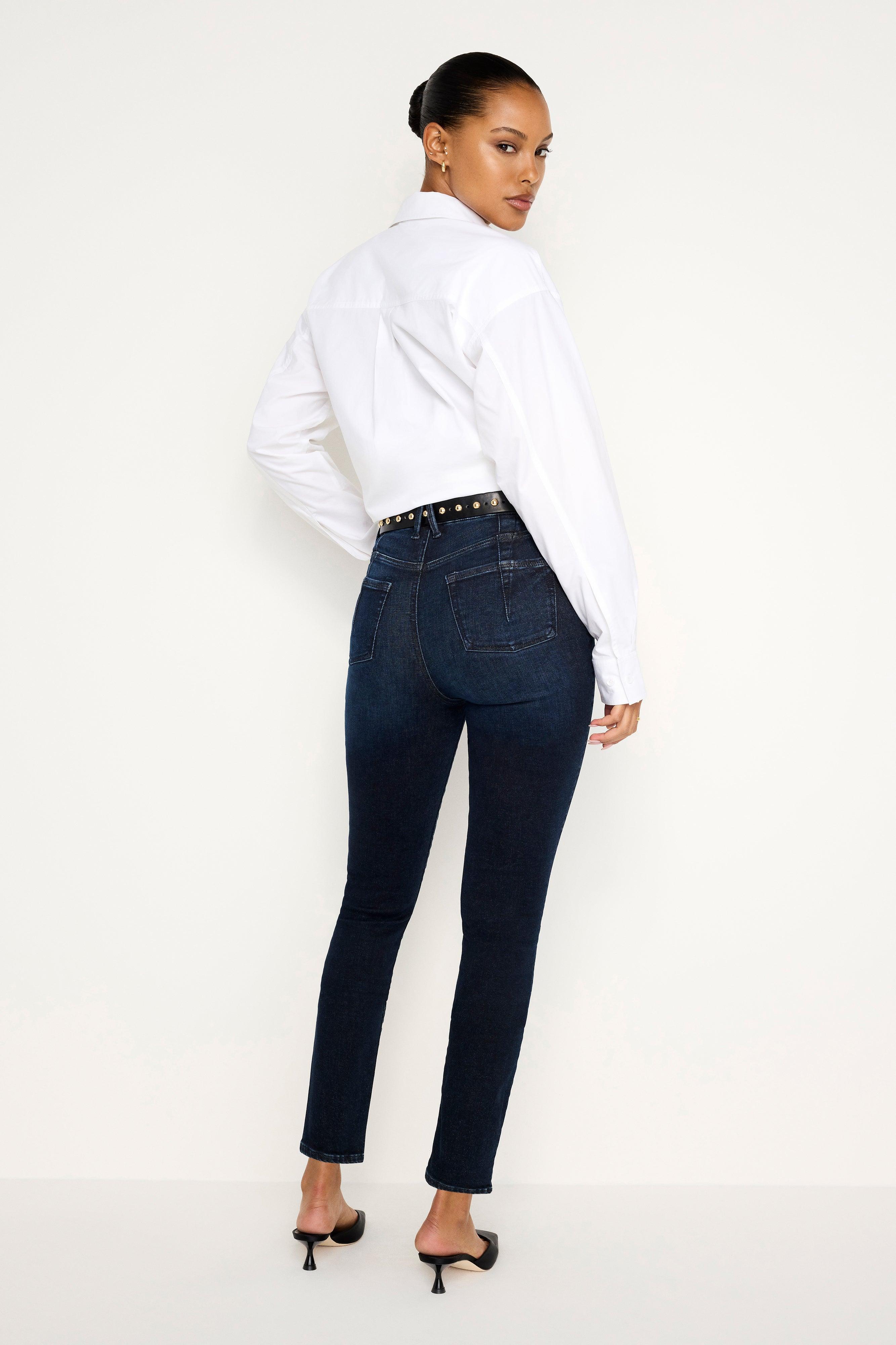 ALWAYS FITS GOOD LEGS SKINNY CROPPED JEANS | INDIGO688 Product Image