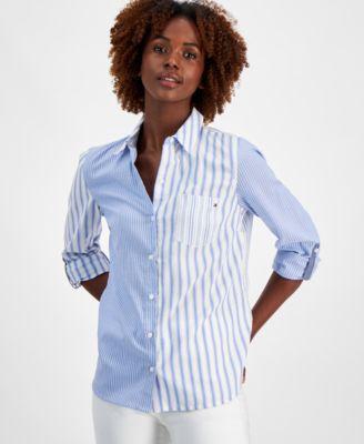 Women's Blanket Stripe Roll-Tab Shirt product image