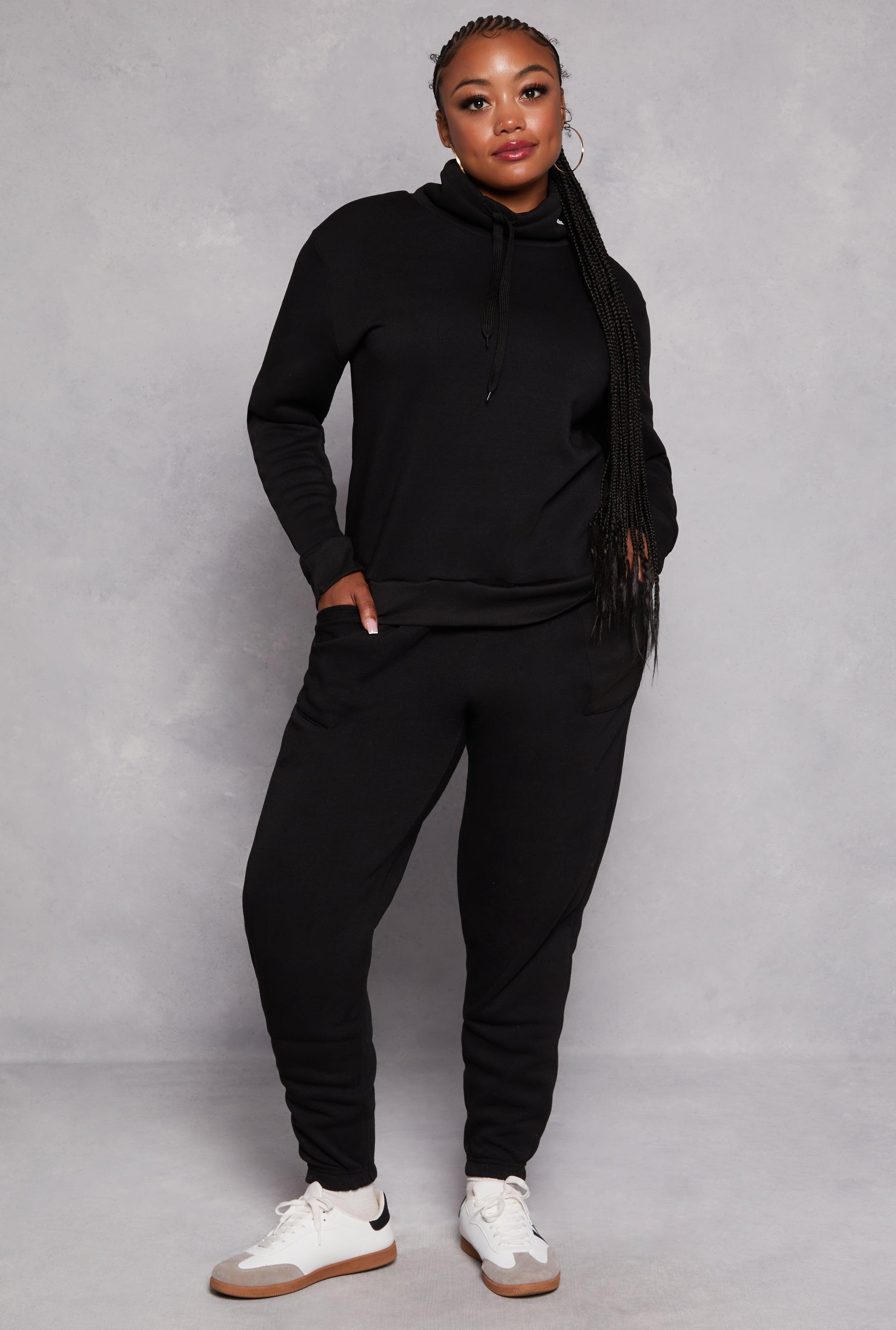 Womens Plus Size Drawstring Pocket Sweatpants Product Image