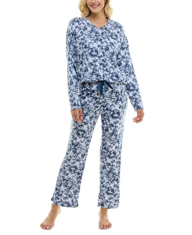 Roudelain Womens 2-Pc. Whisperluxe Printed Pajamas Set Product Image