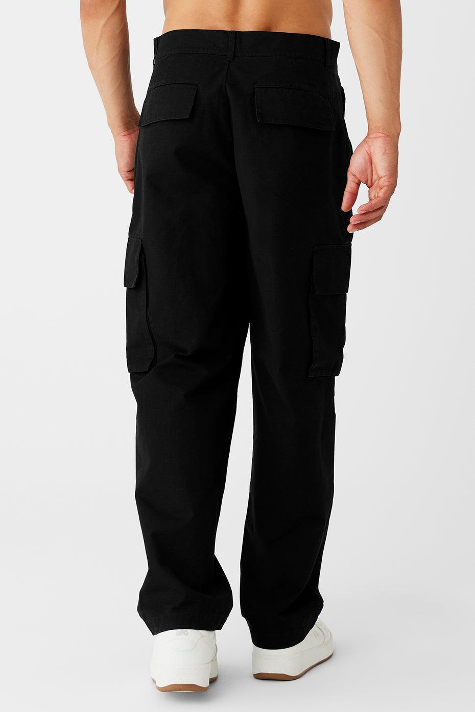 Cargo Ripstop Trouser - Black Male Product Image