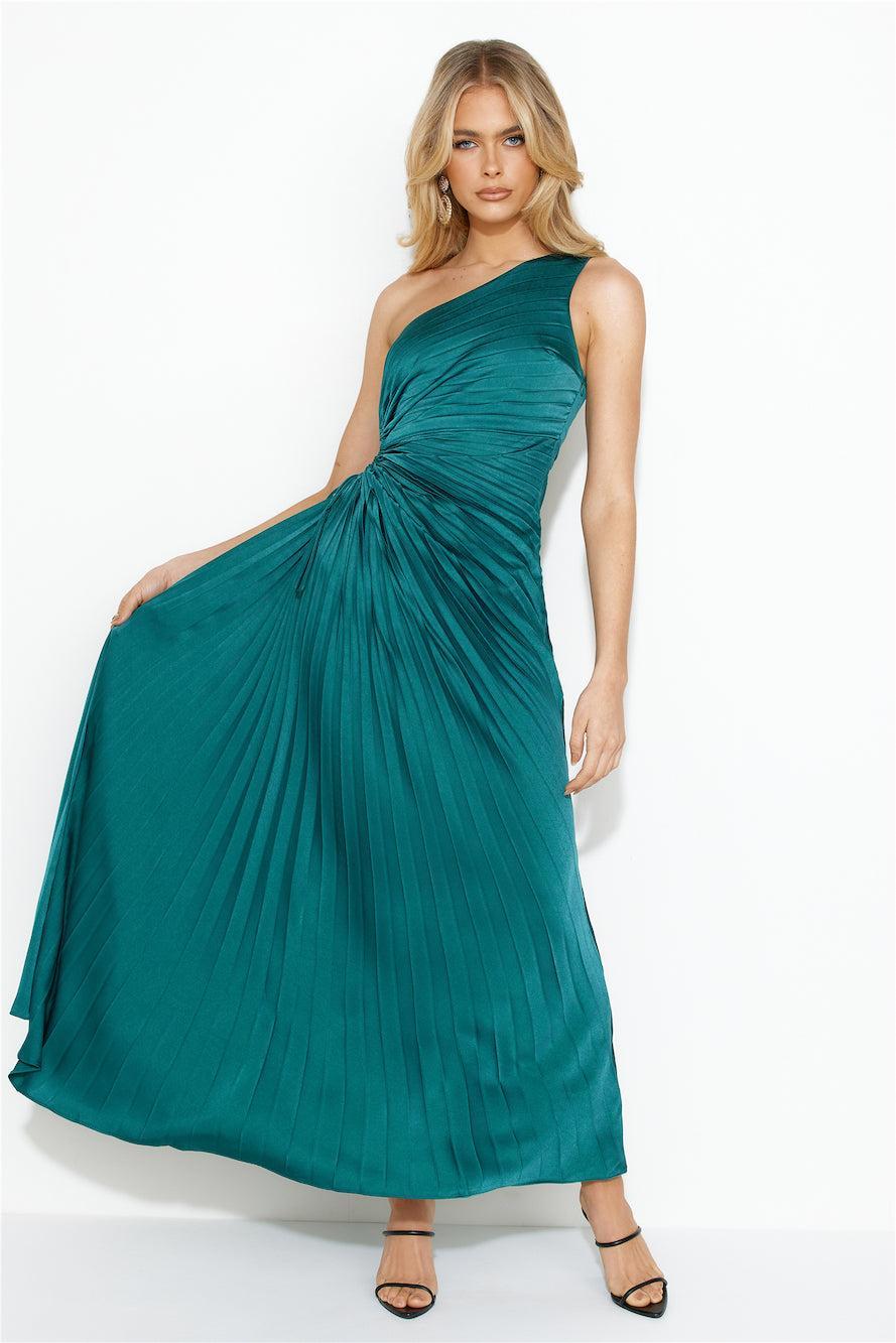 Season Of Weddings Maxi Dress Forest Green Product Image