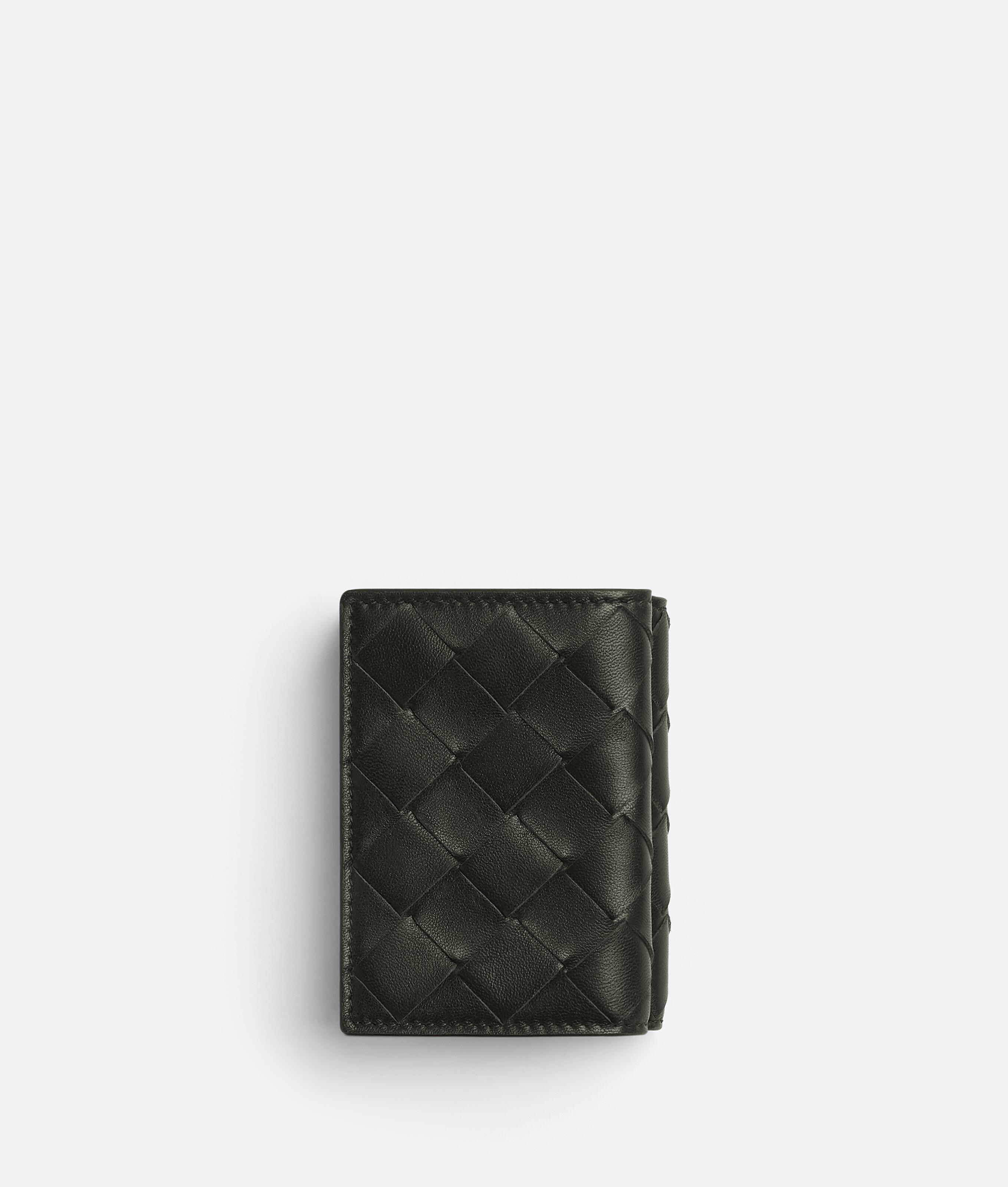 Men's Intrecciato Tiny Tri-Fold Wallet in Dark green Product Image