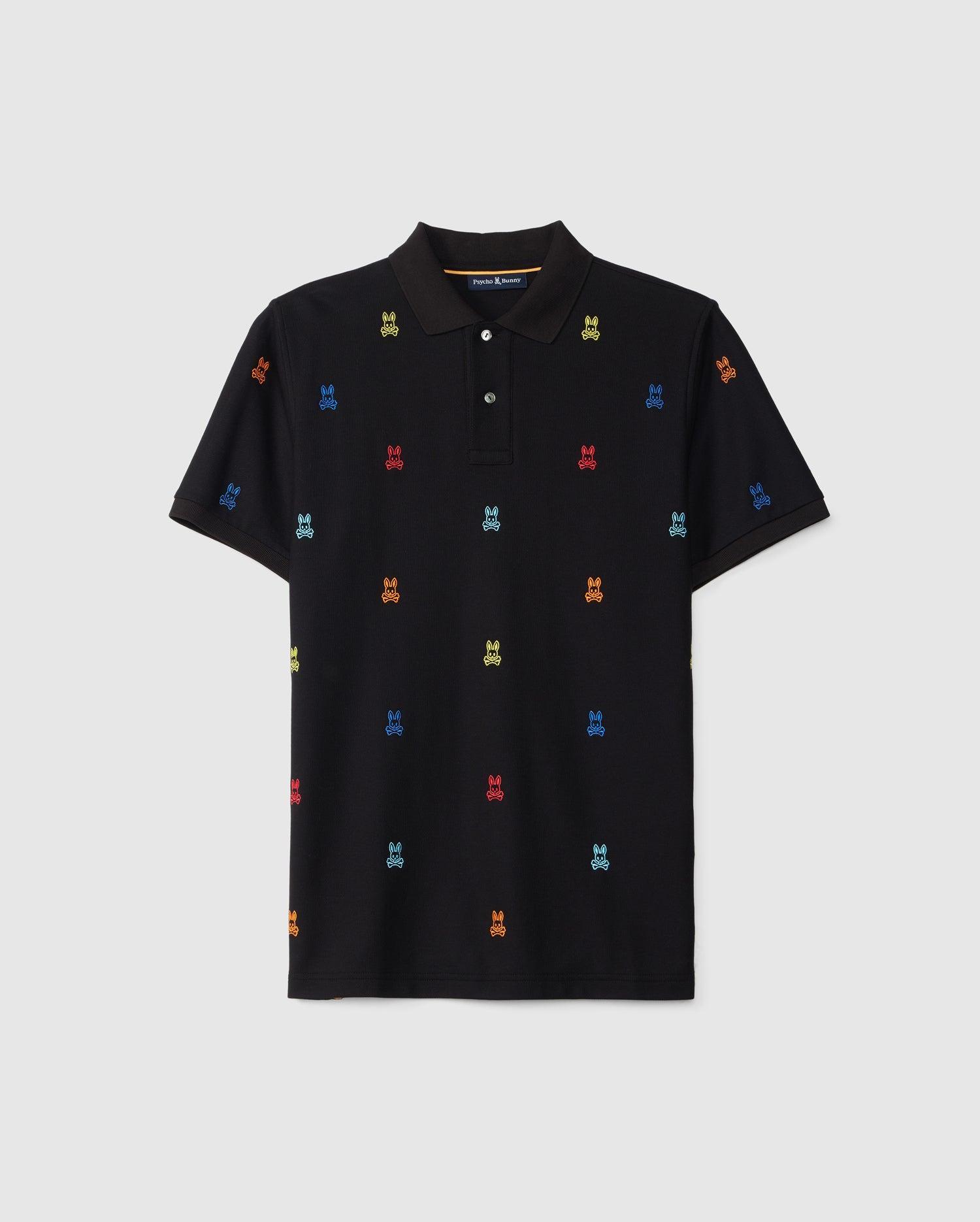 Psycho Bunny Men's Bonham Pique Polo 001 BLACK Product Image