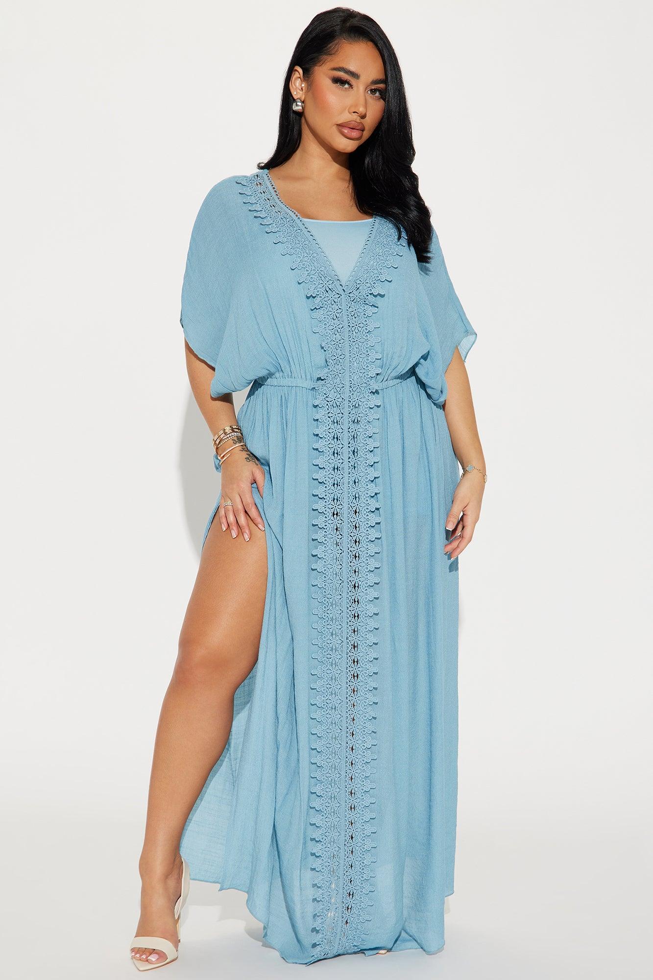 Skylar Kaftan Maxi Dress - Light Blue product image