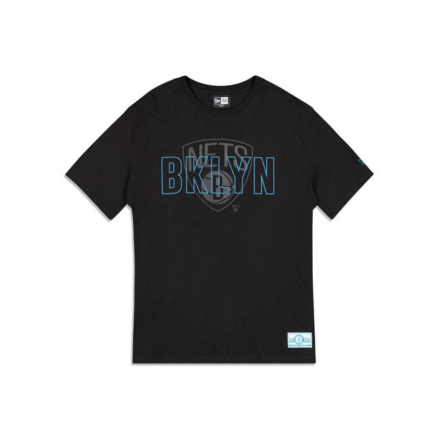 Brooklyn Nets 2023 City Edition Black T-Shirt Male Product Image