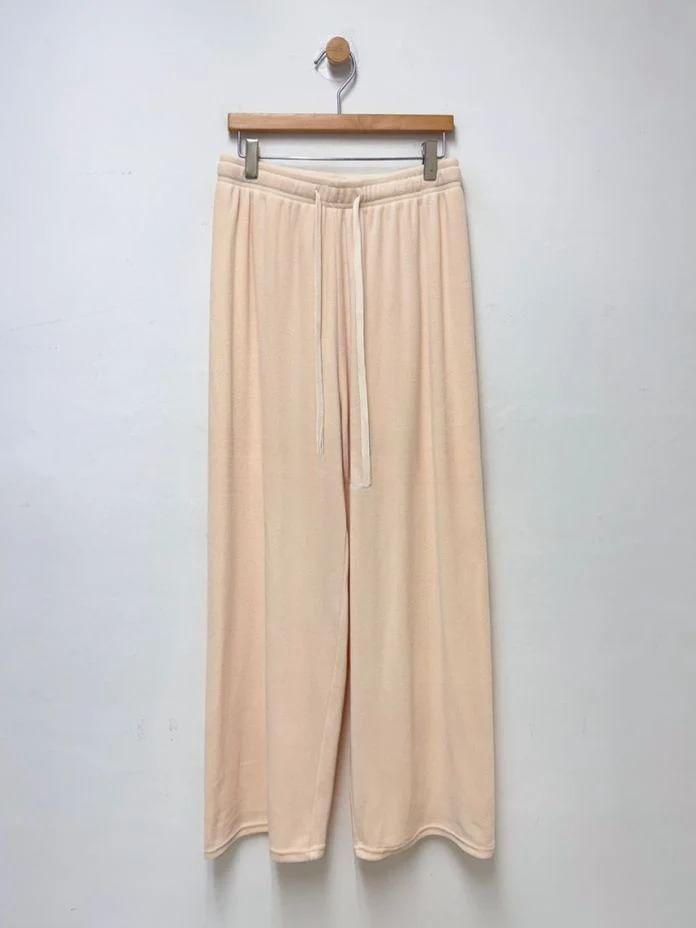 Fleece Wide Leg Pants Product Image