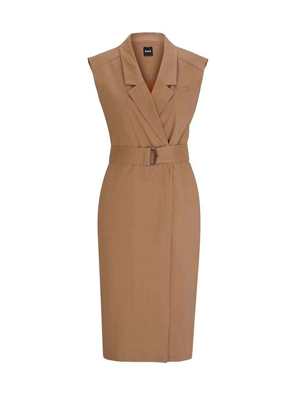 Belted Wrap Dress Product Image